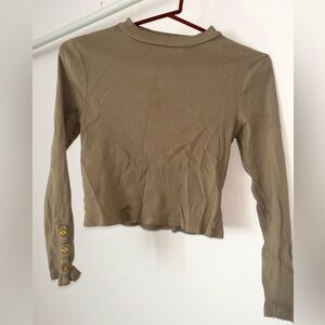 Tan long sleeve top